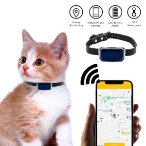 ACCESSOIRES G12 MINI GPS GSM WiFi LBS Tracker IP67 Antreprofroping Antilost Antilost Tracker Tracker Pet Location Collar pour animal de compagnie Cat