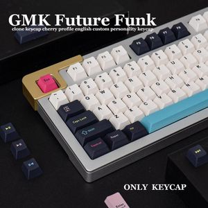 Accessoires GMK Future Funk 136 Clés Cherry Profil PBT KEYCAP GYESUB ANGLAIS CUSTUMAGE CUSTUCHE COURTES POUR CLACE MÉCANIQUE 61/64/68 /