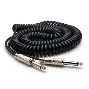 Accessoires Câble de guitare Spring 6.35 / 6.5 Guitare Bass Audio Cable Bould Wire 5m Pour connecter le son de la guitare électrique