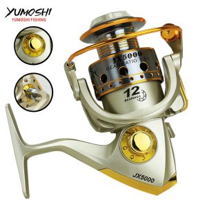 Accessoires Wheels Hot Fish Spinning Reel 5.5: 1 12ball portant Carretilhas de Pescaria Molinete Fishing Accessories 10007000Series