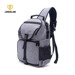 accesorios Jinnuolang Bolso para cámara de un solo hombro Mochila para fotos Bolso para cámara impermeable y resistente al desgaste Paquete cruzado para cámara DSLR digital para lentes