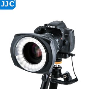 Accesorios JJC Cámara DSLR Flash Video Speedlite interior/Fuera de la mitad/Luz de anillo RO LED total para Nikon/Canon/Sony/Olymeus/Panasonic