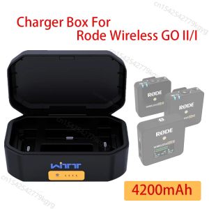 Accessoires JYYXF Boîtier de chargeur Boîtier de chargement 4200 mAh Banque d'alimentation pour système de microphone sans fil Rode Wireless GO II I double canal