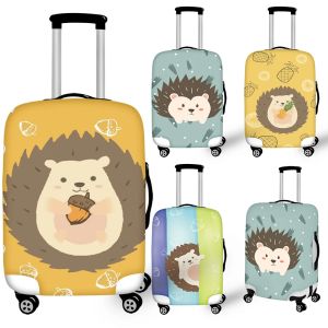 Accesorios Kawaii Cartoon Piña Hedgehog Bolsa de equipaje para niños Proteger Cubierta de la maleta de viaje el estirable impermeable Sutible para 1832 pulgadas