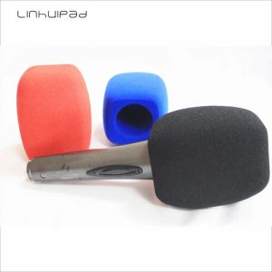 Accesorios Linhuipad Broadcast Foam Micrófono Windscreen Sponge Mic Cover Wanthields para entrevista de mano Micrófono 3 colores