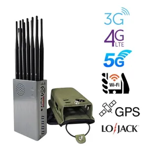 Accessoires N12 Détecteur de bugs anti-espion 12 Antennes Portable CDMA GSM DCS 2G 3G 4G 5G GPS L1GPSL2L5 WiFi Lojack avec couverture en nylon