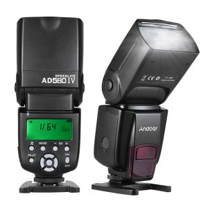 Accessoires Oncamera Flash Andoer AD560 IV pour les appareils photo reflex numériques 2,4G sans fil Speedlite Speedlite Light Gn50 LCD Affichage
