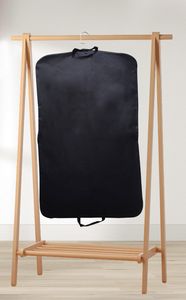 Accesorios Organizadores de embalaje Diseño de marca Bolsas para ropa Bolsas para trajes para viajes Funda para trajes con ventana transparente Negro