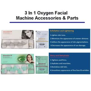 Accesorios Piezas Gel para aclarar la cara Kit de rejuvenecimiento de la piel para ultrasonido CO2 Máquina de belleza con burbujas de oxígeno Iluminador facial Geles de suero de elevación