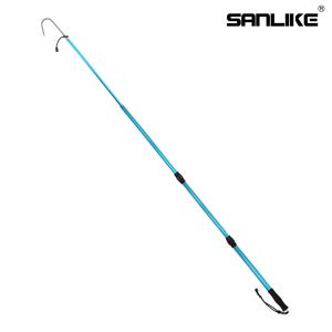 Accessoires Sanlike Fishing Gaff Aluminium ALLIAGE Télescopique Gunsmoke Fishing Fishless Spear Hook Control Control Tool Landing Gaff with String