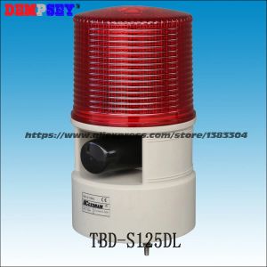 Accessoires TBDS125DL LED d'alarme industrielle LED avec haut-parleur de sirène 10W DC12 / 24V AC110 / 220V AVERTISSEMENT FLIGNE