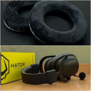 Accesorios Almohadillas de terciopelo grueso para los oídos, cojín para auriculares para juegos Hator Hypergang, calidad perfecta, no versión barata