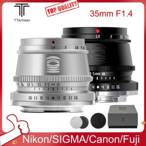 Accessoires Ttartisan 35 mm F1.4 APSC Manuel Focus Camera Lens pour Sony E Fuji X Canon M Leica L Nikon Z Panasonic Olympus M43