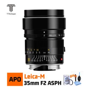 Accessoires Ttartisan APO 35 mm F2 APSH Lens pour Leica M Mount Cameras Full Frame Len pour M2 M3 M4 M5 M6 M7 M8 M9 M9P M10 M262 M240 M240P