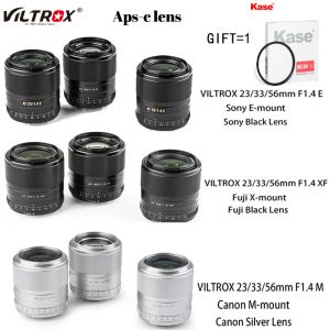 Accessoires Viltrox 23 mm 33 mm 56 mm f1.4 E lentille de mise au point automatique grande ouverture APSC Lens AF pour canon EFM Mount Fuji XF Sony E Lens de caméra