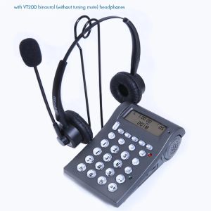 Accessoires VT400 Téléphone filé avec un casque monaural / binaural Pad pour le centre d'appel de maison