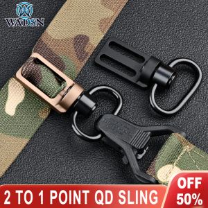 Accessoires Adaptateur d'élingue tactique QD Tactical Entre 2 à 1 point Triglide Mount Swivels Swerder Strap Buckle Hunting Accessoires