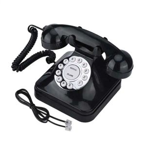 Accessoires WX3011 Vintage Noir Multi-fonction Plastique Home Office Hôtel Téléphone rétro Téléphones téléphoniques Téléphones Téléfono Fijo