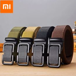 Accessoires Xiaomi Toderodmoud Automatic Nylon Belt Men's Outdoor Loissine Toile respirant ceinture de pantalon Allmatch pour hommes