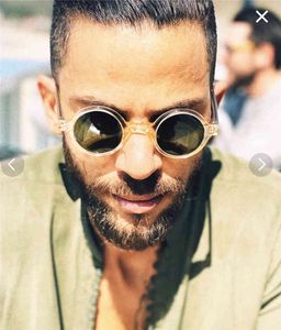 Acetato Vintage Círculo Gafas de sol polarizadas Hombres Gregory Peck Marca Diseño Claro Redondo Gafas de sol Mujeres Retro Sombras Zolman