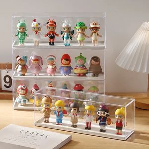 Acrylique Clear Doll Toys Storage Organisateur Organisateur Mystery Affichage POPMART CAS POPERSHER IMPHERPOR DUSSIR BLIVER 231221