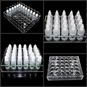 Vitrina de exhibición de acrílico soporte transparente estante de exhibición estante para 10 ml 20 ml 30 ml 50 ml e líquido eliquid e botella de jugo botella de aguja DHL
