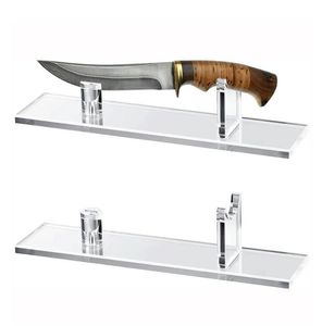 Présentoir de couteau en acrylique support de présentoir de Collection de couteau à lame fixe pour décor de maison de cabine rustique à couteau unique