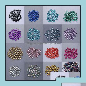Plastique acrylique Lucite Lucite en plastique acrylique perles en vrac bijoux en gros500 pièces plat 8 mm dos strass perle processus goutte livraison Dhhkw