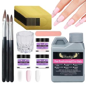 Acrylique Poudres Liquides Multifonctionnel Nail Set Kit Ongles Longue Durée Avec Liquide Monomère Brosse Styling Outils Pour DIY 230712