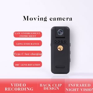 Action Camera HD 1080p Camera enregistrant tout-en-un infrarouge Vision nocturne caméra sans fil tournant à 180 degrés Caméra de l'objectif