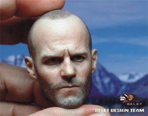 Action Toy Figures 1/6 Male Tough Guy Jason Muscle Man Statham Head Sculpture Carving Model Fit 12inch Action Figures Collect 230714