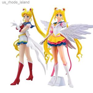 Figuras de juguete de acción 23 cm Anime Sailor Moon Figura de acción Muñeca Princesa Serenity Cake Adornos Colección PVC Tsukino Usagi Figura Modelo Juguetes Regalos