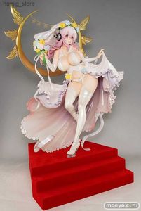 Action Toy Figures 24cm Anime Super Sonico Robe de mariée sexy