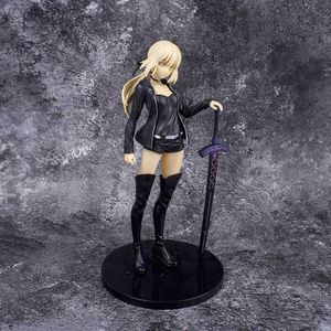 Figurines d'action 24CM Sabre Altria Pendragon Figurine d'anime sexy Destin/Grand Ordre Figurine d'action Sabre Alter Tenue décontracté Figurine Modèle Poupée Jouets 24319