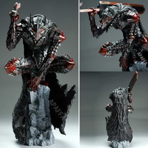 Figuras de juguete de acción 25 cm Berserk Guts L Anime Figura Berserker Armadura L Figura de acción Berserk Espadachín negro Estatuilla Colección Modelo Juguetes Regalos T230105