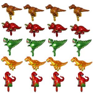 Figuras de brinquedo de ação 50 pçs mini dinossauros balões de folha de aniversário tema de festa selva animal chá de bebê suprimentos para crianças brinquedos infláveis globos de ar 230617