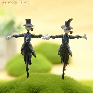 Figuras de juguete de acción Anime Howl Moving Castle figura de acción PVC espantapájaros modelo juguetes adornos jardín musgo miniaturas accesorios de decoración