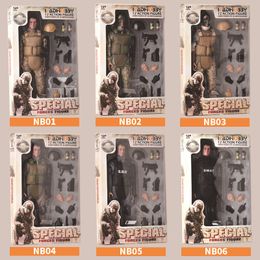 Colección de figuras de juguete de acción NB01A NB02A NB03A NB04 NB05 1 6 ejército militar combate Swat soldado ACU Forces figuras en miniatura de juguete 230726