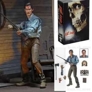 Figurines d'action NECA Figure Evil Dead 2 Dead by Dawn Figure Ash Eligos Figure de terreur classique Halloween Horreur Cadeau Collection Modèle Jouet Présent T240325