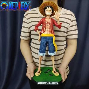 Figurines d'action One Piece Anime Character 42,5 cm Monkey D. Luffy Str Hat Gk Large 1/4 Doll Statue Modèle Jouet décoratif GiftC24325