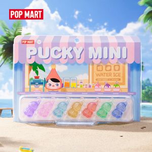 Figuras de juguete de acción POP MART POPS PUCKY MINI Figura de hielo de agua Lindo 7 en 1 230720