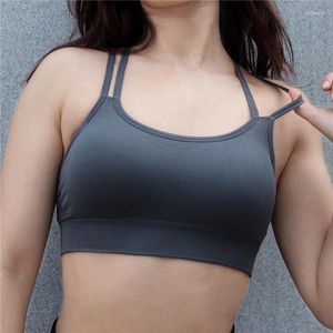 Camisas activas Tops Sujetador deportivo Sujetador Ropa Deportivo Mujer Haut Femme Yoga Push Up Fitness Sutian Feminino Brassiere Soutien Gorge Crop