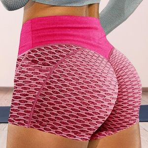 Shorts actifs Chic femmes taille haute Figure façonnage élasticité Yoga respirant dame vêtement de sport