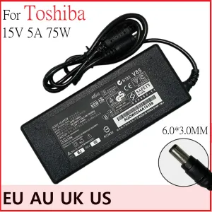 Adaptador de fuente de alimentación de CA de 15V, 5A, 75W, cargador de batería para Toshiba Portege R502 R505 R600 R501 Tecra A11 M11 S11