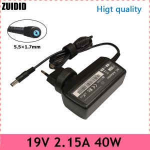 Adaptateur d'alimentation pour Netbook, 19V, 2,15 a, 40W, 5.5x1.7mm, pour Acer Aspire One D255e D257 ZG8 ZG5 W10040N1A ZE6 ZE7 ZH9, chargeur Portable