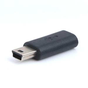 Adaptateur 1pc adaptateur entrée micro usb + sortie mini USB micro usb femelle à mini mâle USB