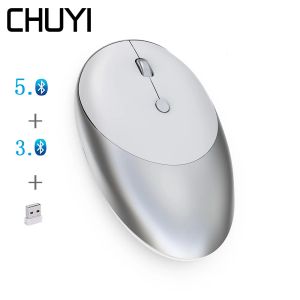 Adaptateur Bluetooth 5.0 / 3.0 2.4g de souris sans fil souris rechargeable ultrate mause mause de souris portables ergonomiques pour ordinateur portable PC de téléphone xiaomi