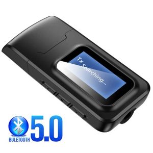 Adaptateur Bluetooth 5.0 Adaptateur Hifi Sound 2in1 Wireless Audio Receiver Transmetteur USB avec écran LCD pour le casque TV Phone
