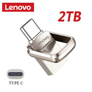 Adaptador Original Lenovo U Disk Disk Disk Flash 3.1 Alta velocidad 2TB 1 TB USB Metal Portable SSD Memoria de flash externo para laptop