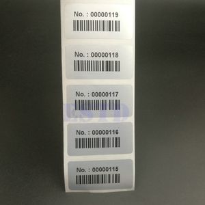 Pegatinas adhesivas 1 rollo Digital 1000 Uds etiquetas de números consecutivos impermeables etiquetas números de serie y código de barras 40mm x 20mm 230803